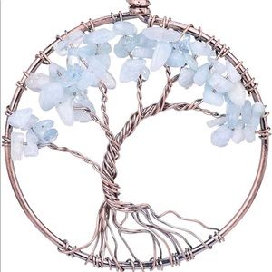 Tree life pendant Crystal Necklace Jewelry